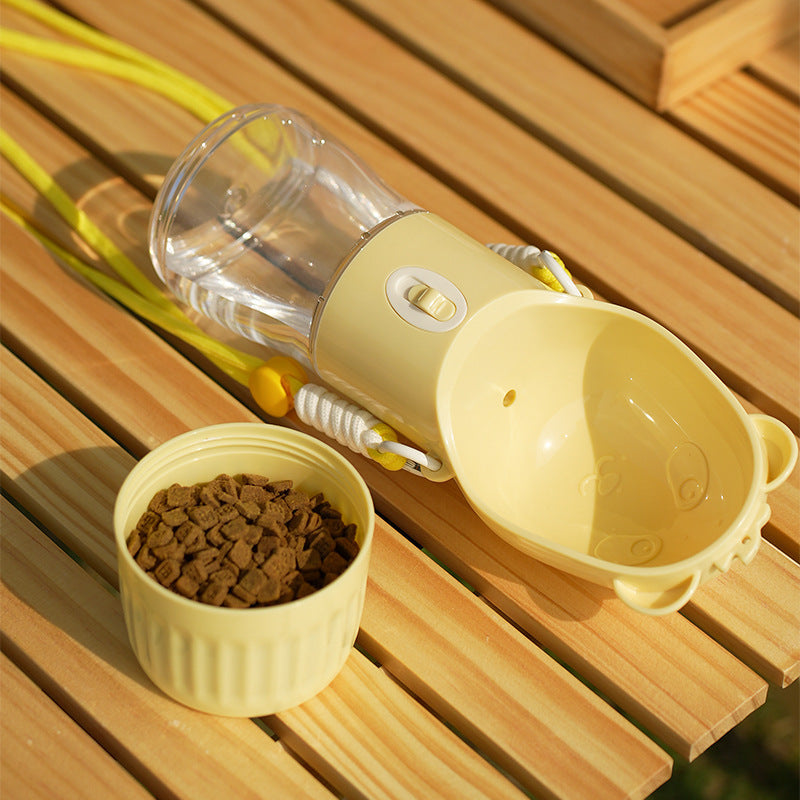 2 in 1 Dog and Cat Water Bottle & Food Container – Travel Friendly™
