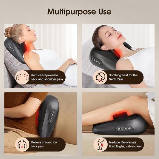 Shoulder, Neck & Lumbar Spine Pillow Massager - Wishlet Shop
