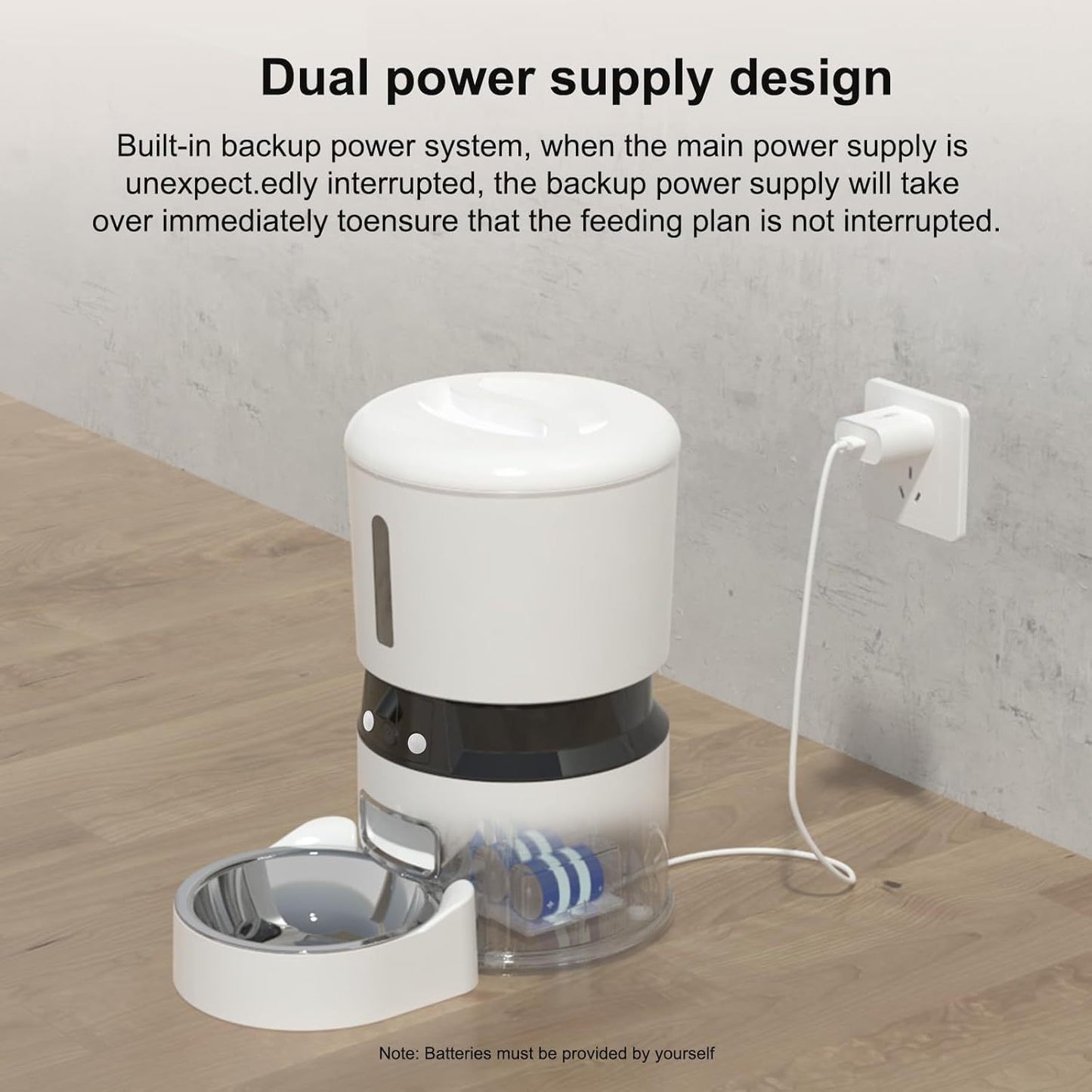 Automatic Dog & Cat Feeder with 1080P Camera | Smart 4L Food Dispenser, APP Control, Low Food Sensor, Fresh Lock System